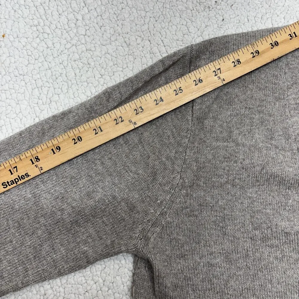 J. Crew Cardigan Large Mens Gray Merino Wool Blend Slim Softspun Sweater E0511